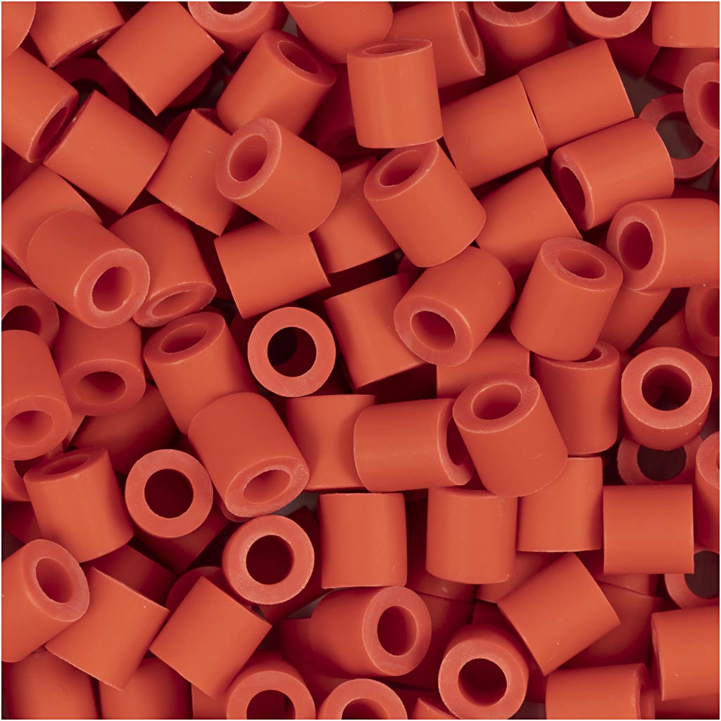 Biobilles Nabbi de , taille 5x5 mm, diamètre du trou 2,5 mm, moyen, rouge clair, 1000 pièces 1 boîte