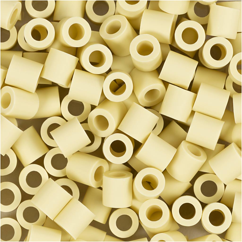 Biobilles Nabbi de , taille 5x5 mm, diamètre du trou 2,5 mm, moyen, jaune clair, 1000 pièces 1 boîte