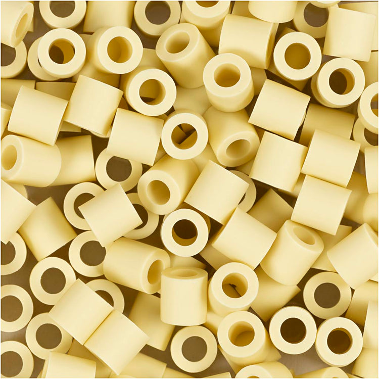 Biobilles Nabbi de , taille 5x5 mm, diamètre du trou 2,5 mm, moyen, jaune clair, 1000 pièces 1 boîte