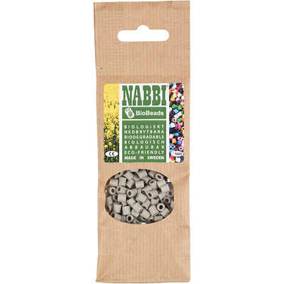 Creativ company nabbi bioperles 5x5mm gris - 1000 pcs.