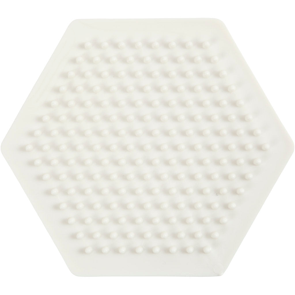 Plaque de base Nabbi biobeads, hexagone, taille 8,5x8,5 cm, moyen, 1 pièce