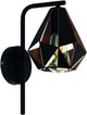 Applique Eglo Carlton 4 - e27 - 31,5 cm - cuivre noir