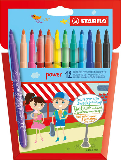 Ensemble de stylo de feutre stabilo -tip avec 12 pièces