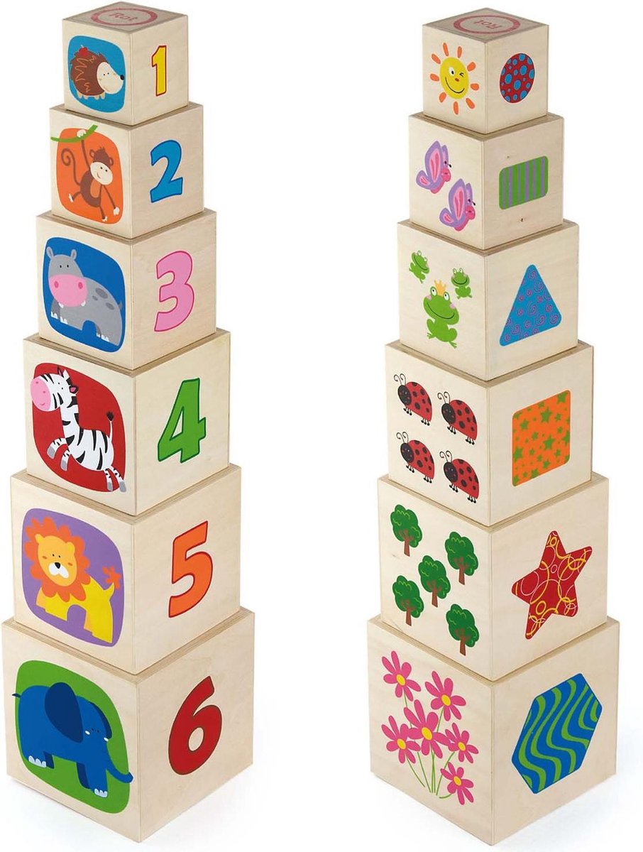 Jeu éducatif Vigatoys - cube à empiler