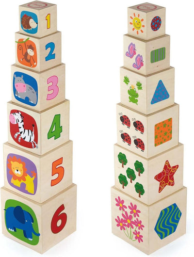Jeu éducatif Vigatoys - cube à empiler