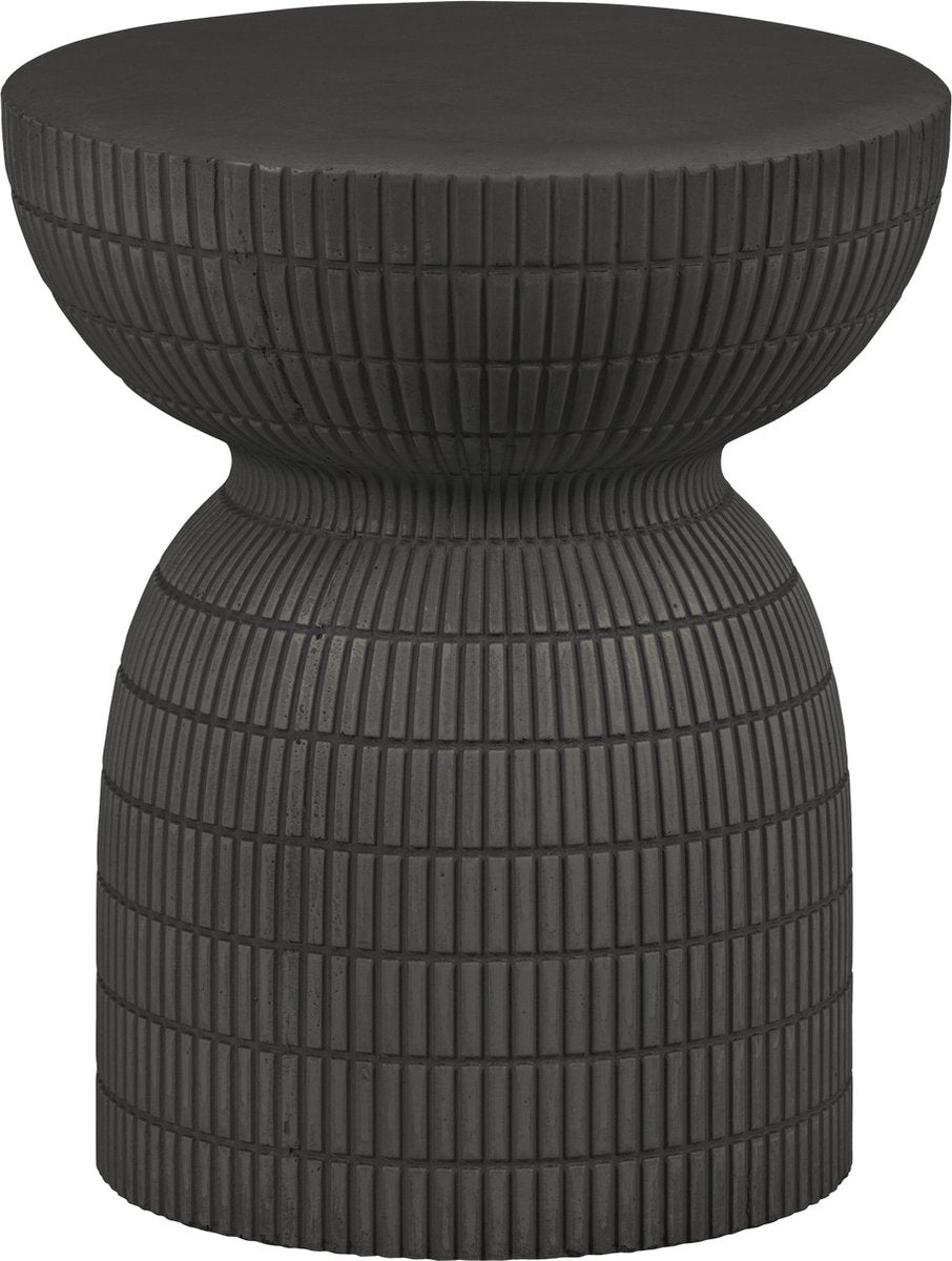Table d'appoint Woood Samson - fibre d'argile - café - 44x37x37