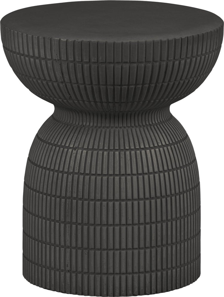 Table d'appoint Woood Samson - fibre d'argile - café - 44x37x37