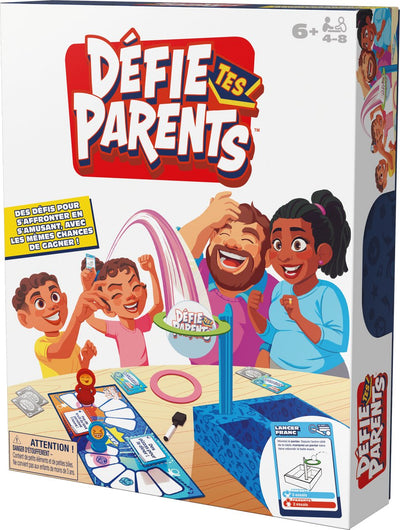 Les jeux Spin Master battent vos parents ! édition 2025 avec de nouveaux défis et cartes, jeu familial convivial, activité ludique pour enfants, adultes et soirée de jeux avec toute la famille, 4 à 8 joueurs