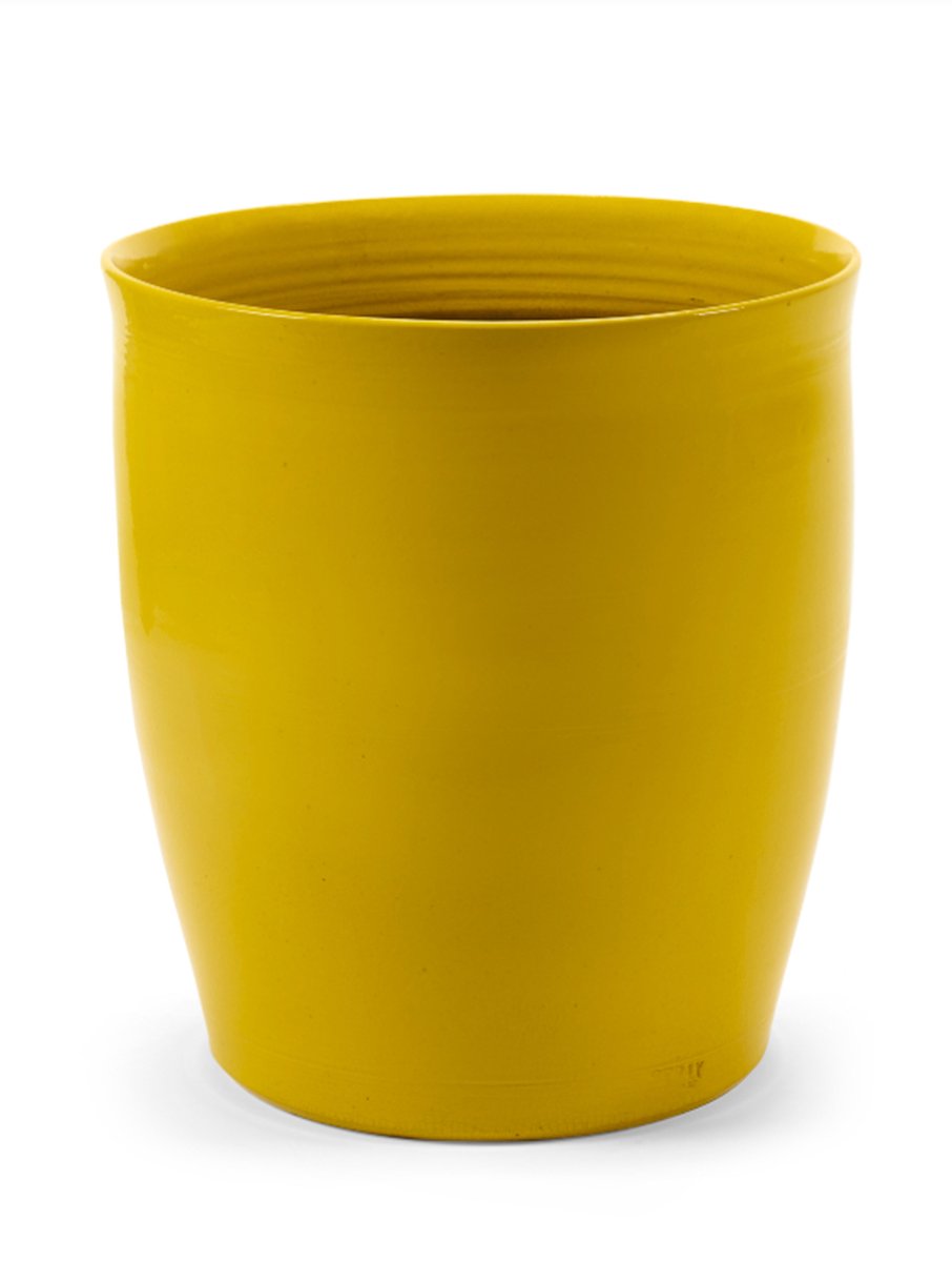 Serax - abat-jour émaillés - pot de fleur l - jaune - 40 ø