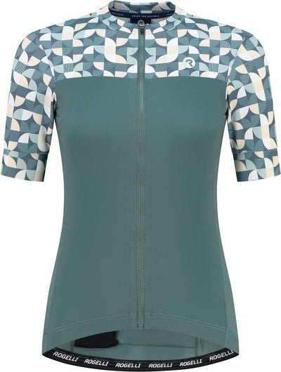 Rogelli chemise de cyclisme graphique essentiel - manches courtes - femme - menthe - taille m