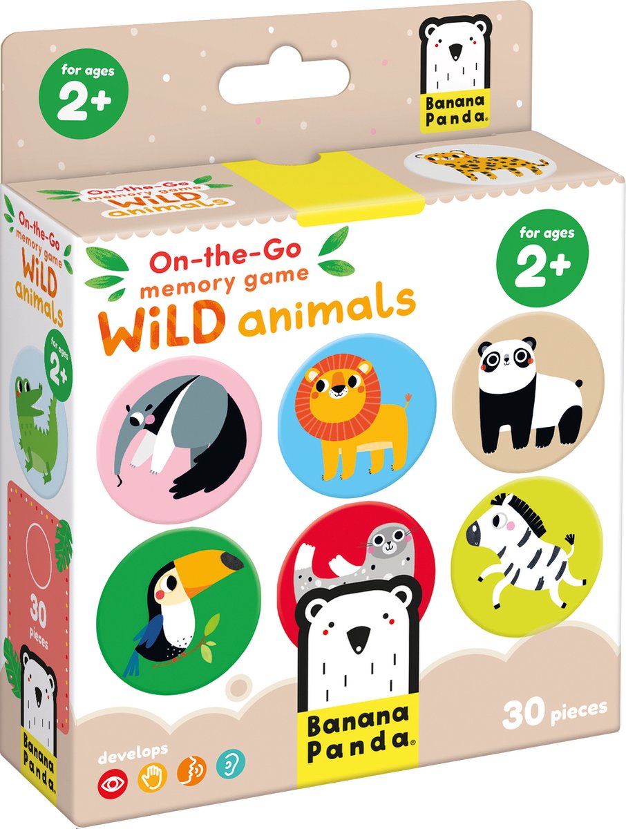 Banana Panda - On -The-GOD MEMORY GAME WILD ANIMANS - 30DLG.