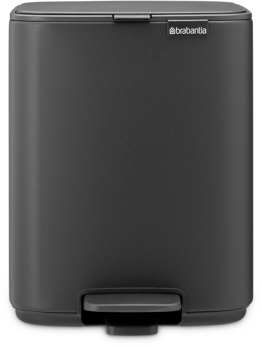Brabantia bo poubelle à pédale - 7 litres - salle de bain - gris infini minéral