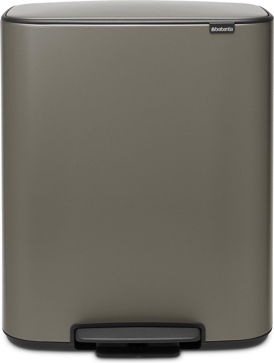 Poubelle Brabantia bo - 60 litres - 1 compartiment - platine