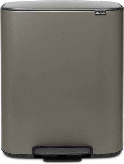 Poubelle Brabantia bo - 60 litres - 1 compartiment - platine