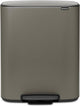 Poubelle Brabantia bo - 60 litres - 1 compartiment - platine