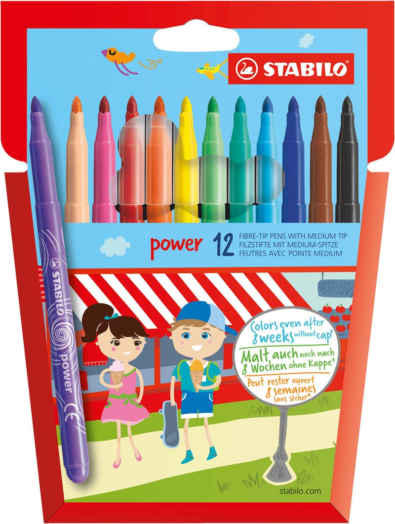 Ensemble de stylo de feutre stabilo -tip avec 12 pièces