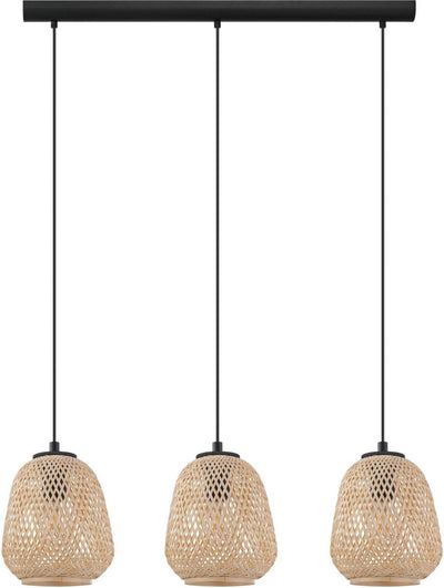 Eglo dembleby - suspension - e27 - 90 cm - noir