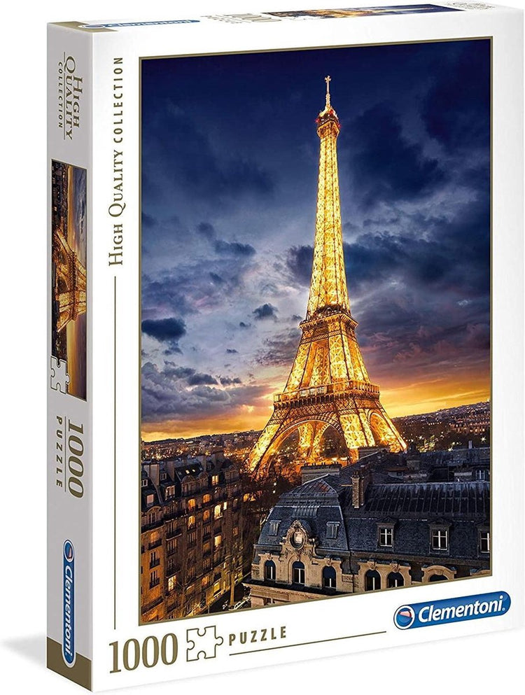 Clementoni - puzzle - 1000 pièces - tour eiffel - puzzle pour adultes - collection de haute qualité