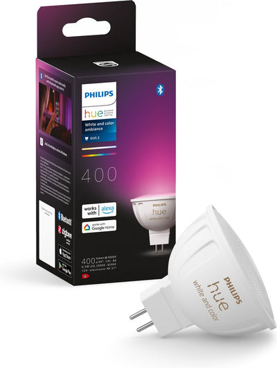 Philips hue spot - lumière blanche et colorée - 1 pack - mr16