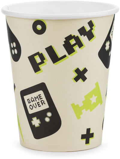 Partydeco 6 gobelets en papier press play 220ml