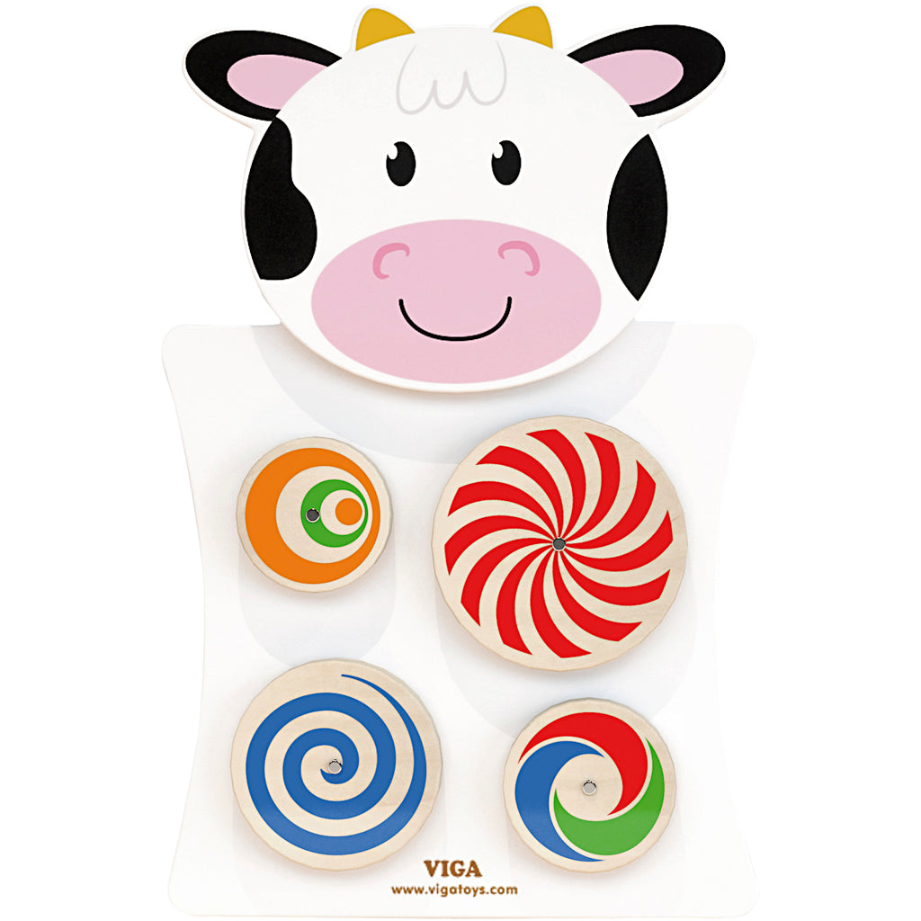 Tableau d'activité Viga, vache, dimensions 36x55x3,5 cm, 1 pièce
