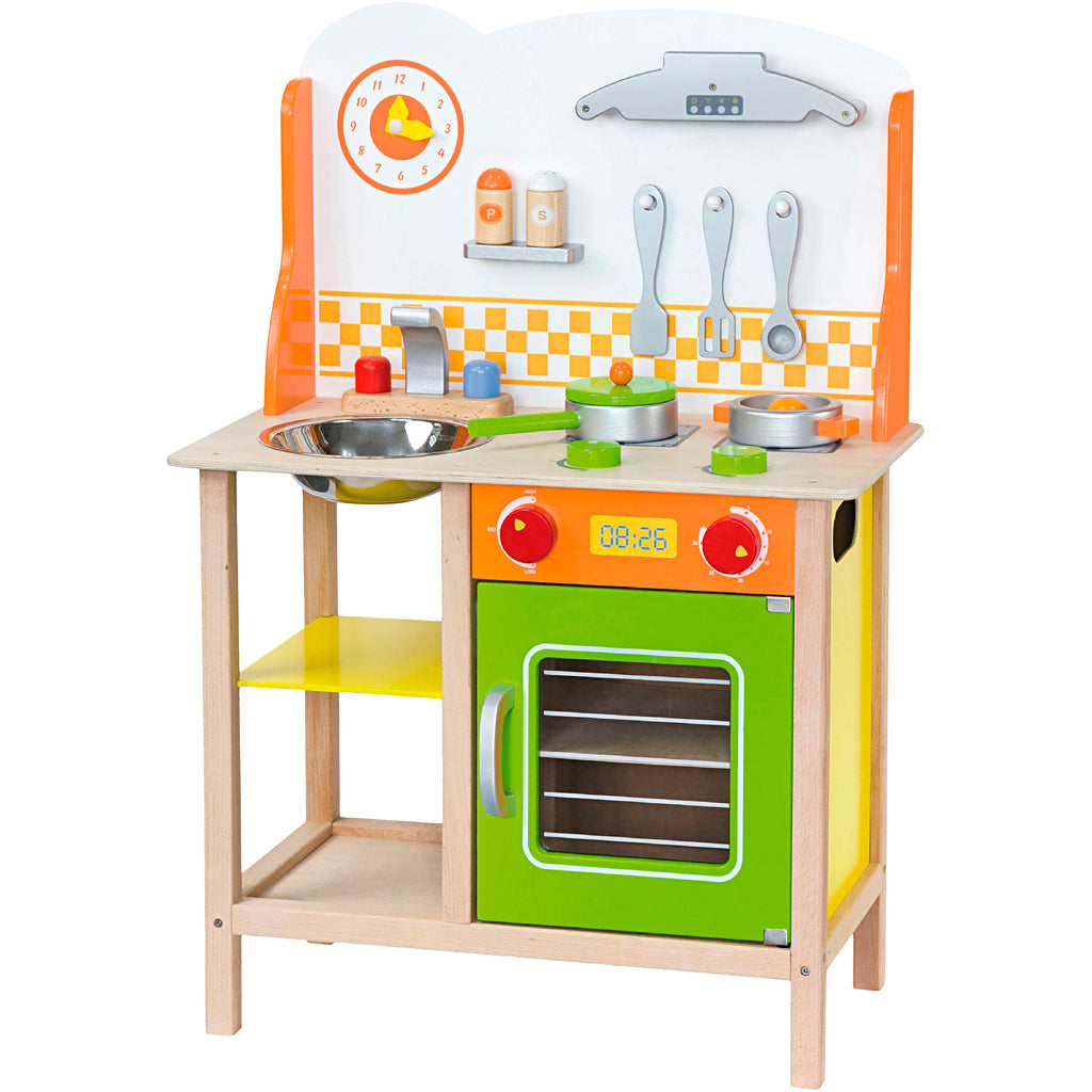 Cuisine ludique en bois Viga, dimensions 60x81x30 cm, 1 pièce