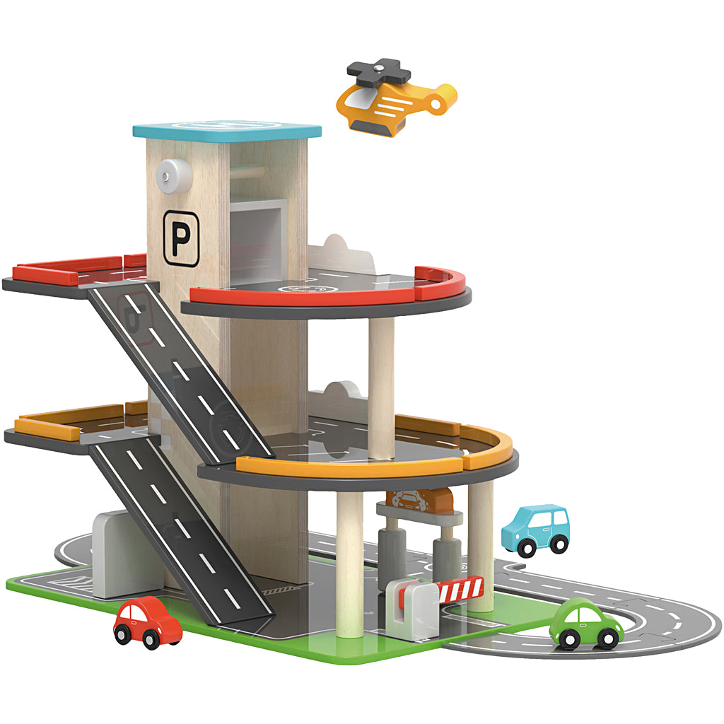 Garage à jouets Viga, dimensions 73x45x40,5 cm, 1 pièce