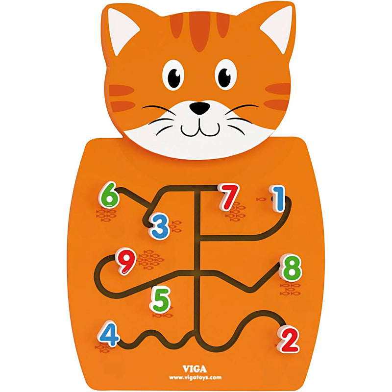 Tableau d'activité Viga, chat, dimensions 36x55x4,5 cm, 1 pièce