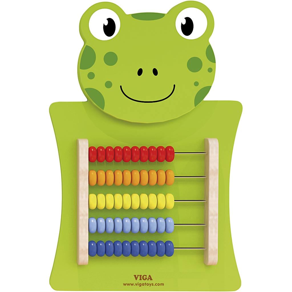 Tableau d'activité Viga, grenouille, dimensions 36x55x4,5 cm, 1 pièce