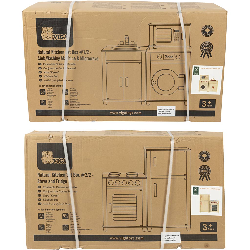 Cuisine ludique Viga, dimensions 160x54x36 cm, 1 set