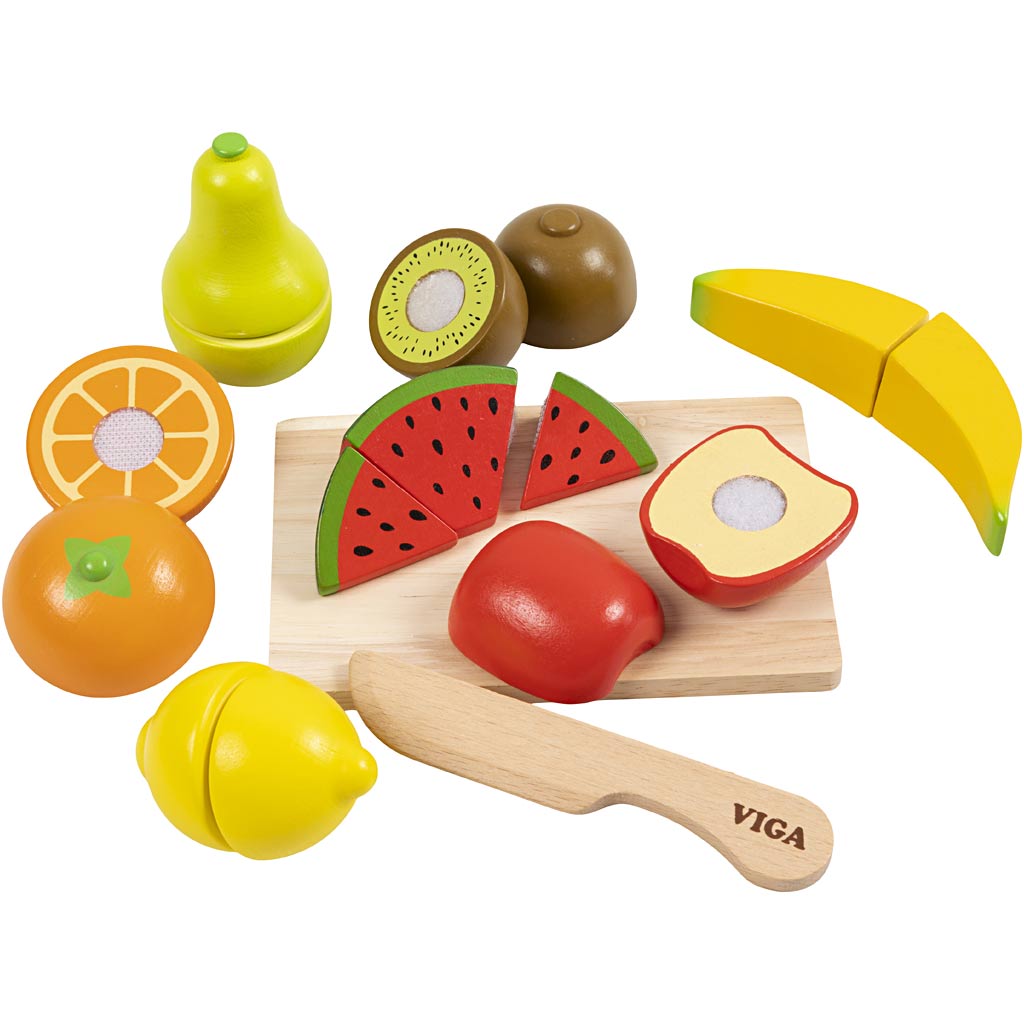 Viga ensemble de fruits à découper, 17 parties 1 boîte