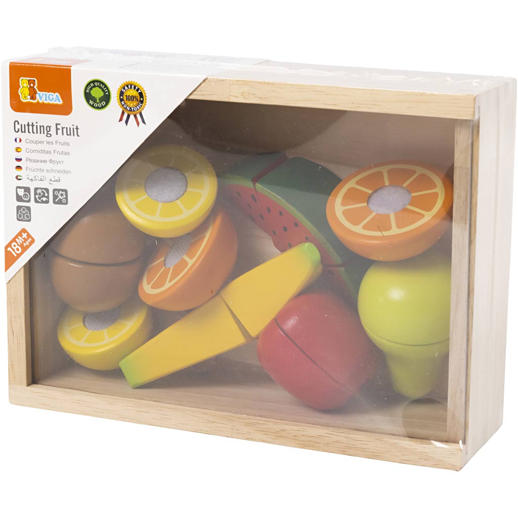 Viga ensemble de fruits à découper, 17 parties 1 boîte