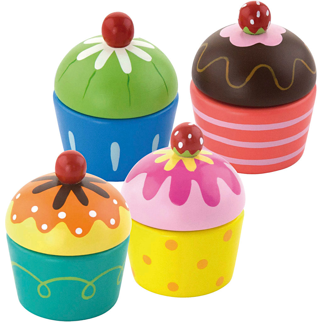 Cupcakes Viga, format 4x5,5 cm, 4 parties 1 boîte