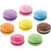 Macarons en bois Viga, dimension 4,5 cm, 8 pièces, 1 boîte