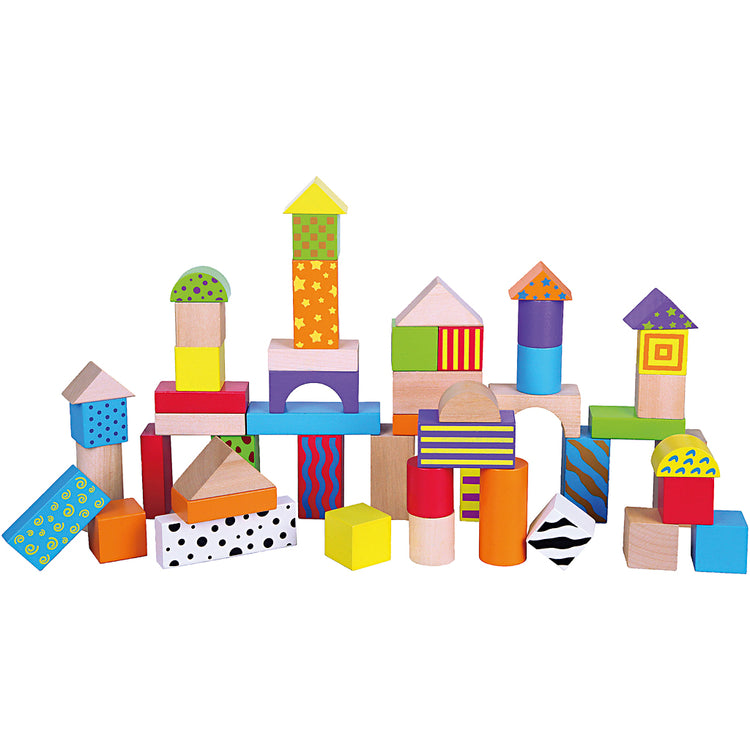 Blocs en bois Viga, taille 3 cm, 50 pièces 1 jeu