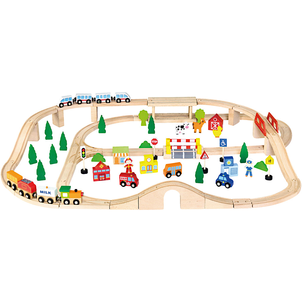 Viga chemin de fer et ville, 90 pièces 1 jeu