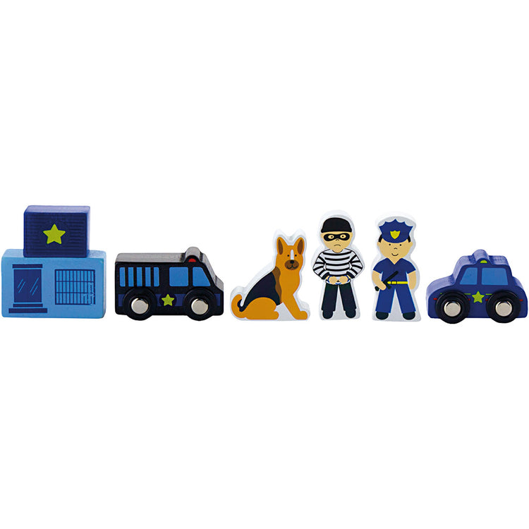 Accessoires ferroviaires Viga, police, 6 pièces 1 jeu