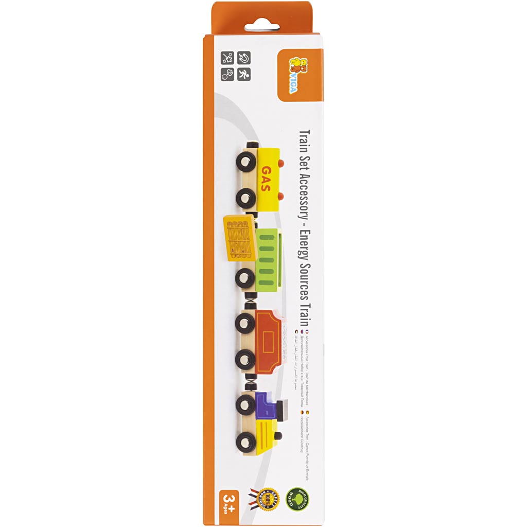 Accessoires ferroviaires Viga, train de marchandises, 4 pièces 1 jeu