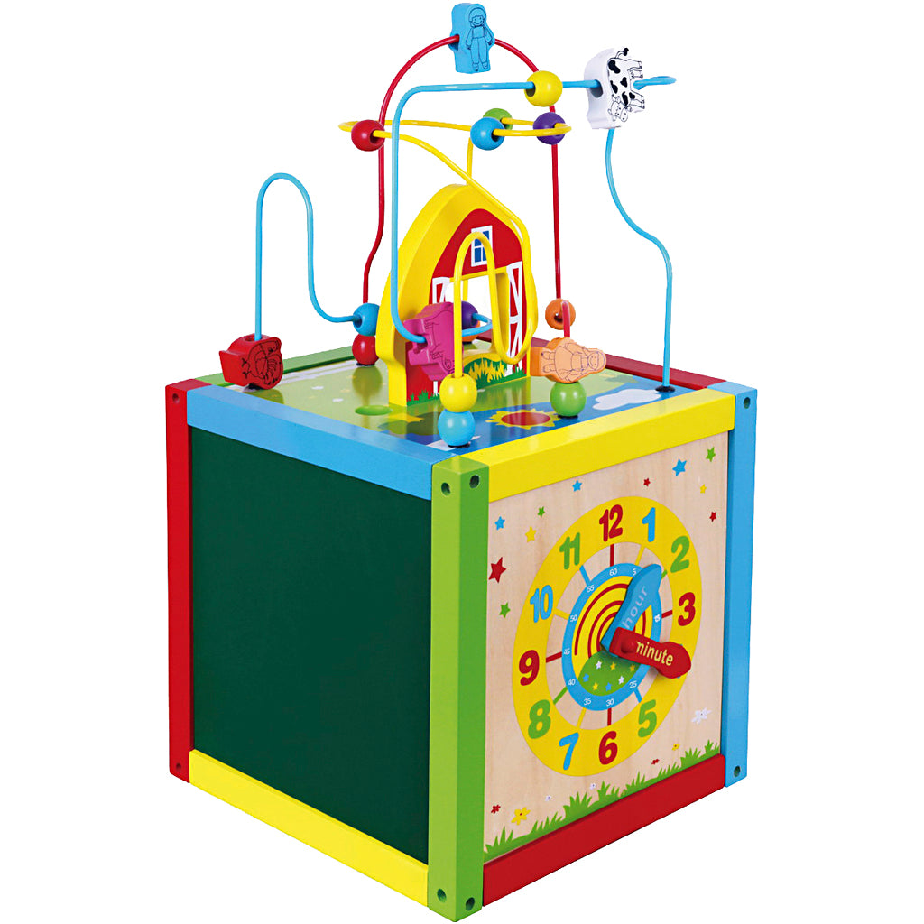 Cube de jeu Viga 5 en 1, dimensions 30x30x55 cm, 1 pièce