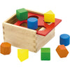 Trieur de formes en bois Viga, dimensions 13x13x8 cm, 1 pièce