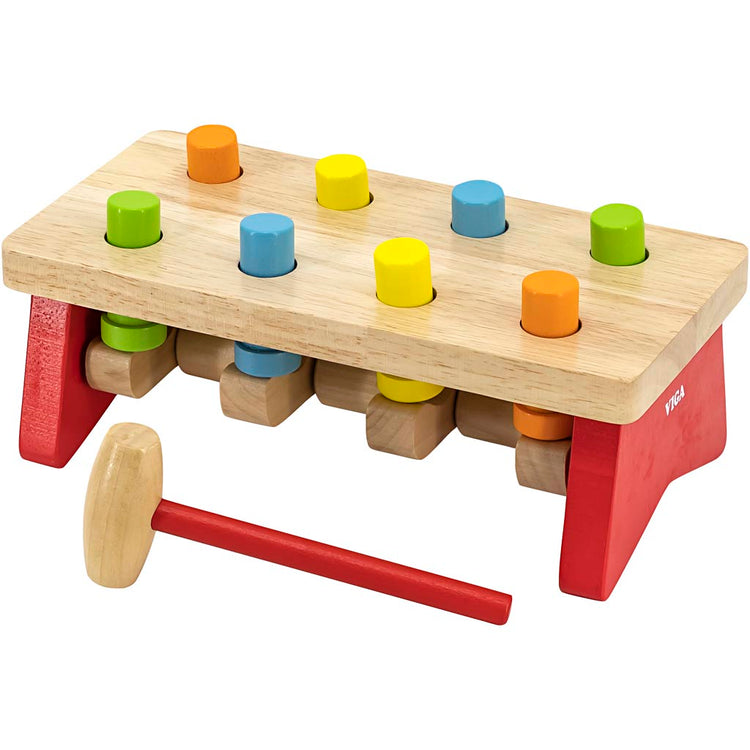 Jouet banc marteau Viga, dimensions 26x12x13 cm, 1 pièce