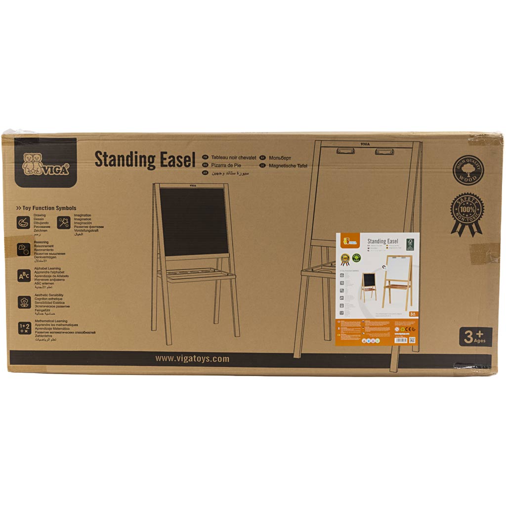Chevalet et tableau Viga pour enfants, dimensions 125x59x48 cm, 1 pièce