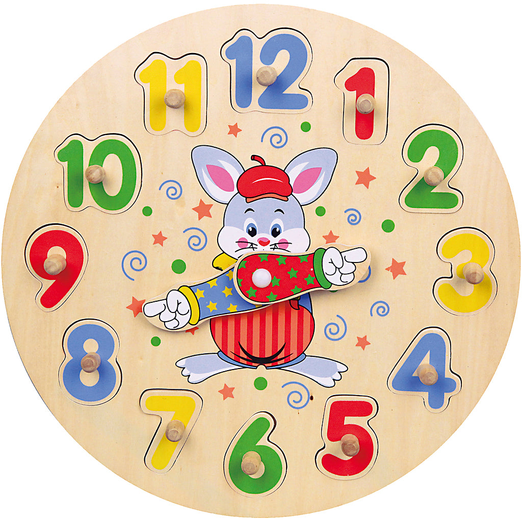 Puzzle horloge Viga, d 30 cm, 12 pièces, 1 pièce