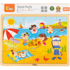 Viga seasons puzzle en bois, les saisons, été, dim. 30x22,5 cm, 24 pièces, 1 pièce