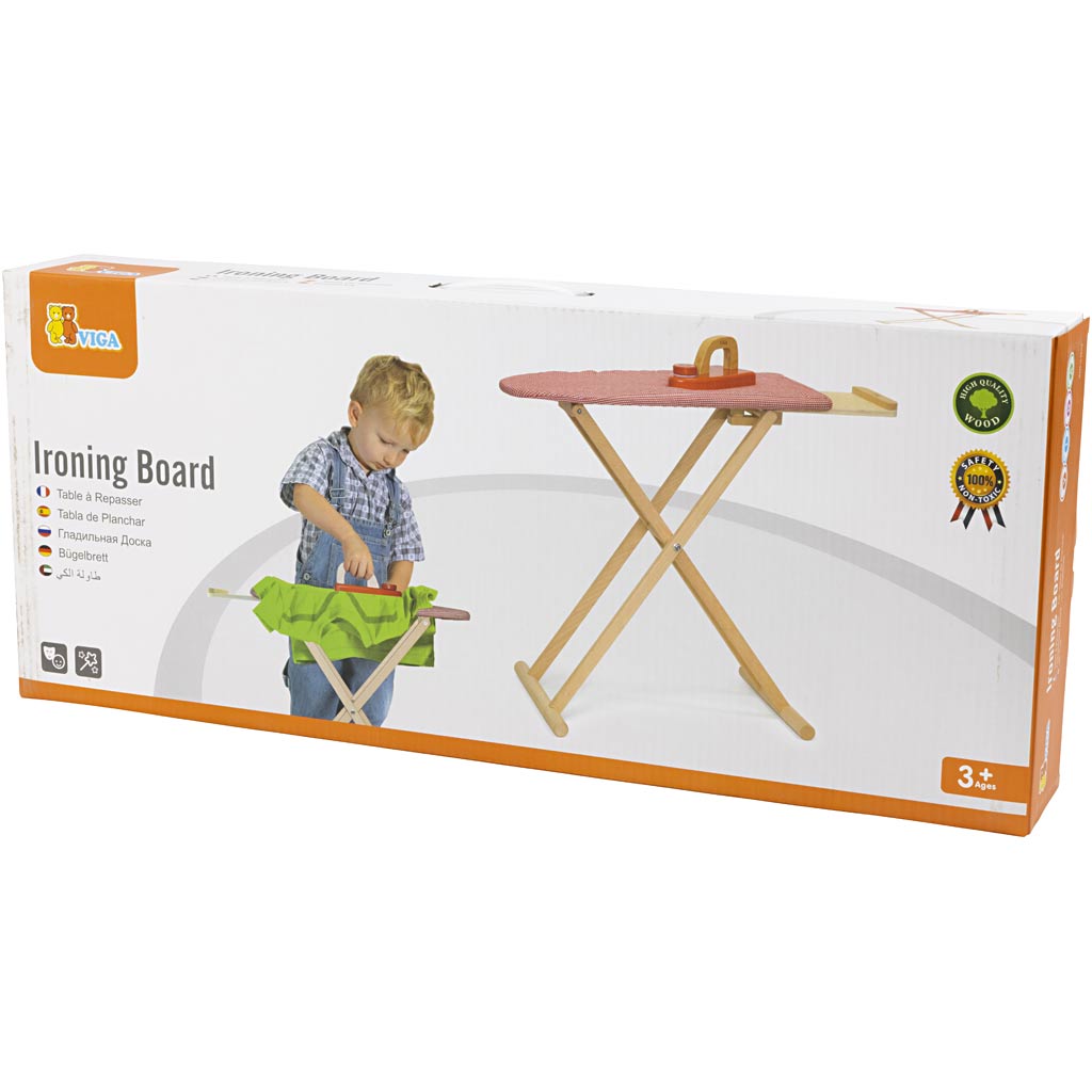Planche à repasser en bois Viga, dimensions 61x51x30 cm, 1 pièce