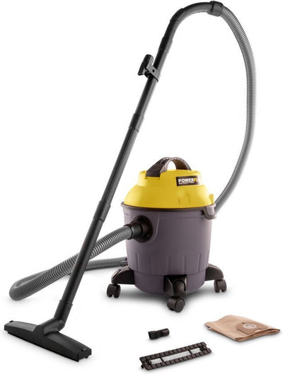 Aspirateur électrique Powerplus humide-sec powx321 - aspirateur 1000w cuisine, sol, tapis - réservoir 18l - avec 3 acc.