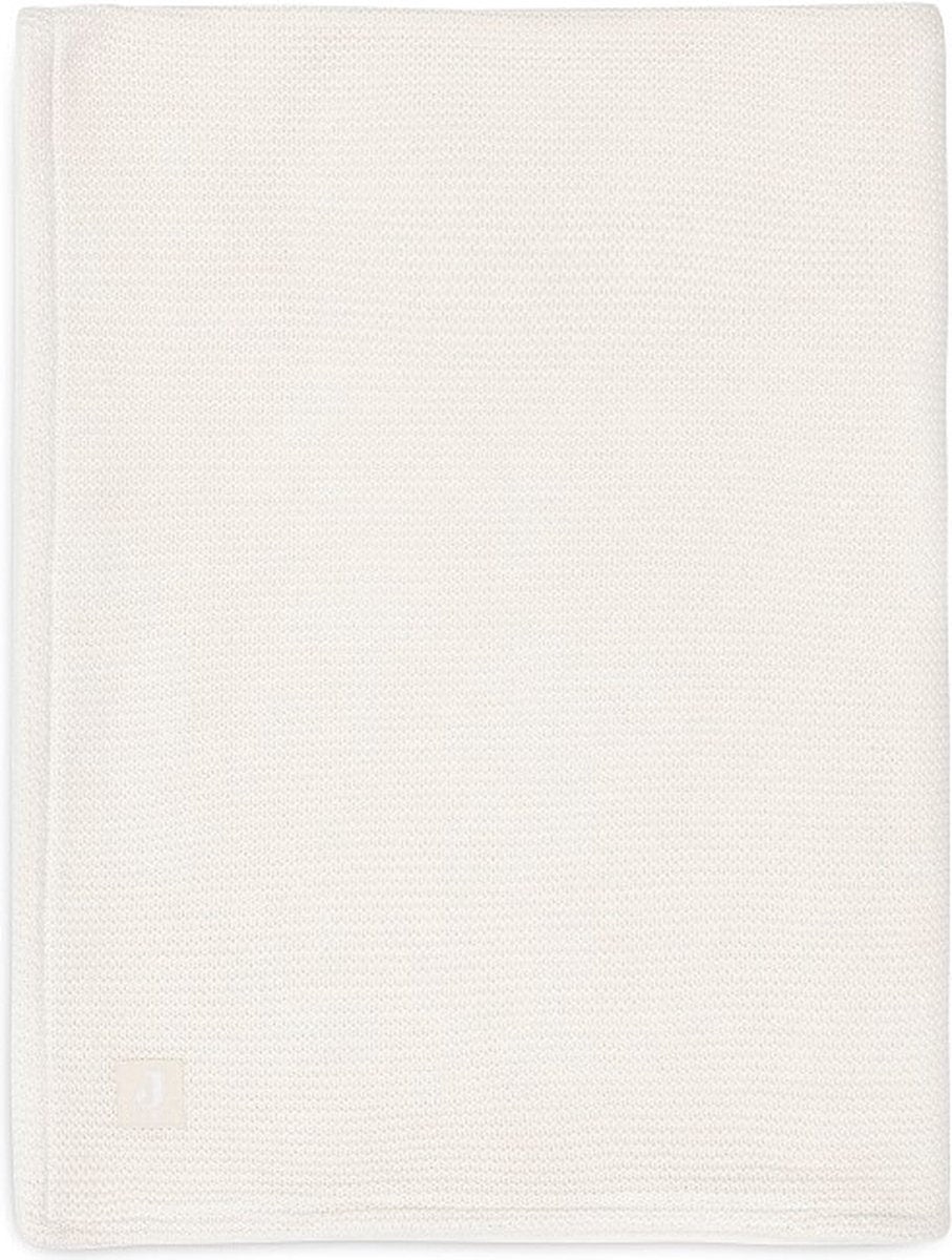 Jollein - couverture de berceau 75x100cm - couverture de berceau, couverture de berceau, couverture de bébé - tricot basique - polaire corail ivoire