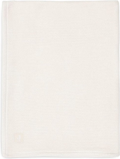 Jollein - couverture de berceau 75x100cm - couverture de berceau, couverture de berceau, couverture de bébé - tricot basique - polaire corail ivoire