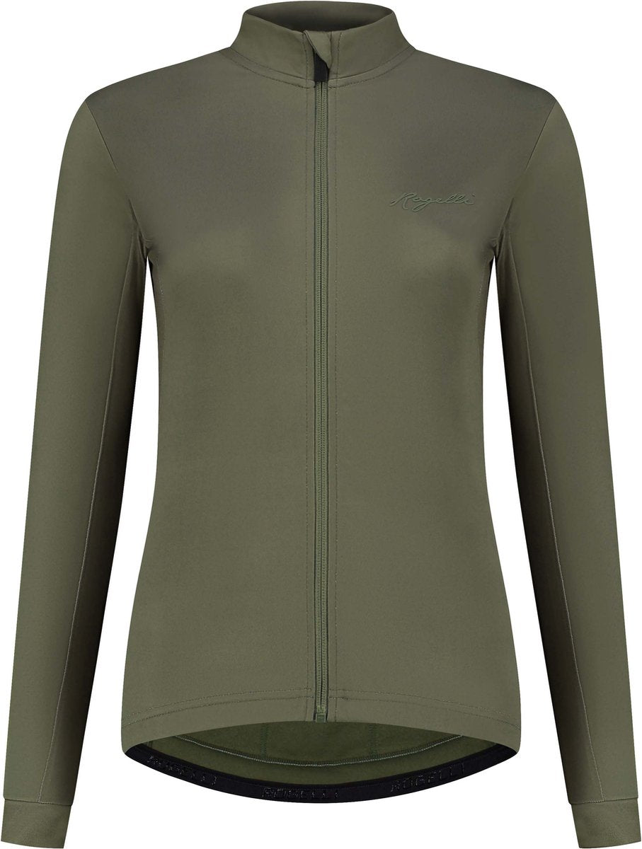 Rogelli core maillot de cyclisme manches longues - maillot de cyclisme femme - vert - taille xl