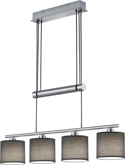 Trio garda - lampe suspendue - nickel mat - excl. 4x e14 28w